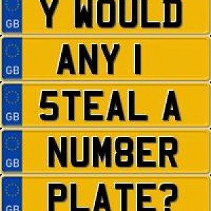 Anti-theft number plate screws giveaway